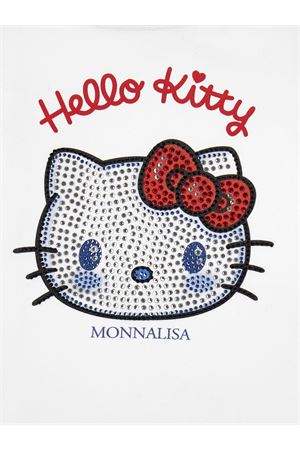 t-shirt in cotone bianco MONNALISA KIDS | 19G61770050099